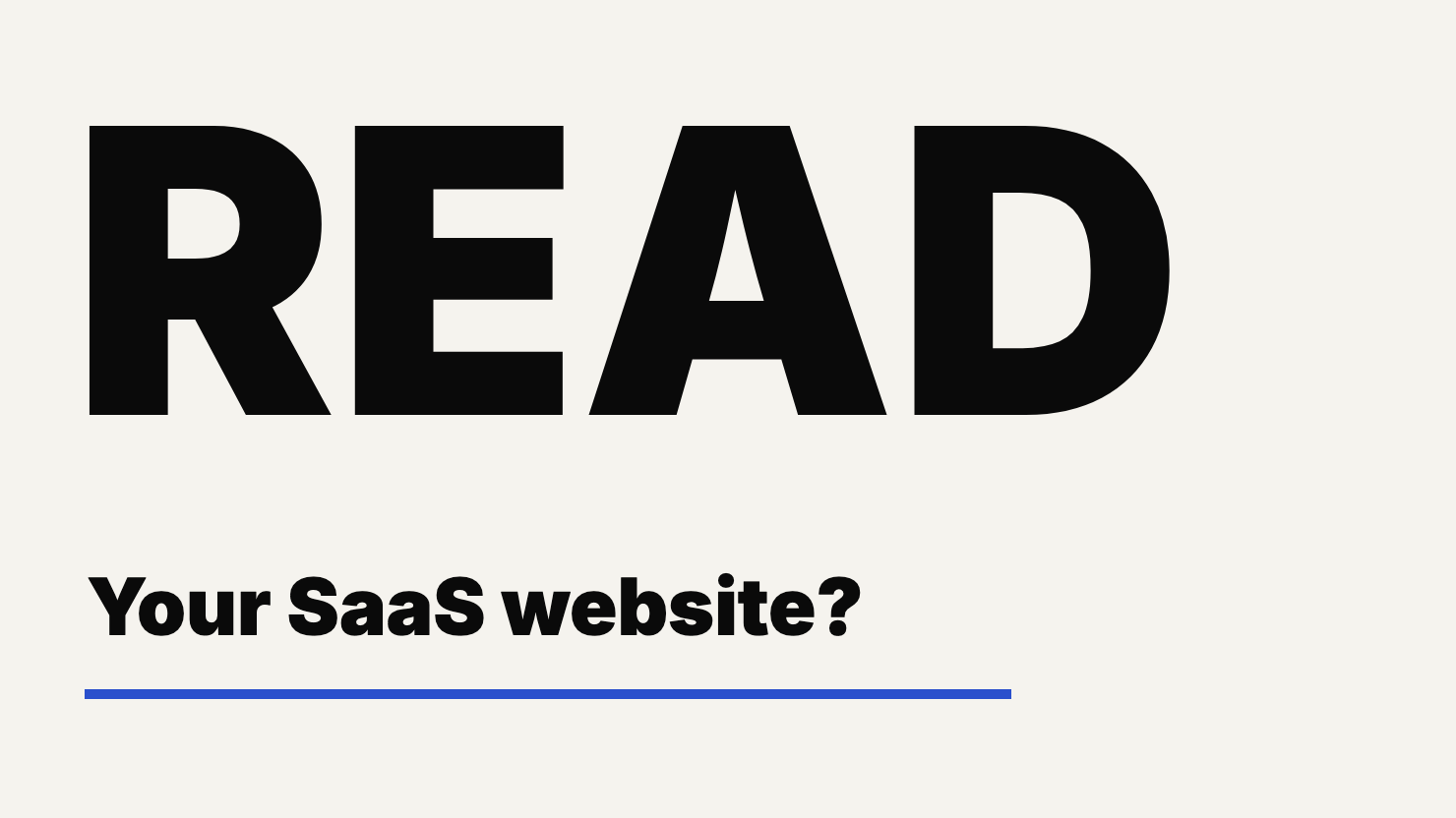 Editorial cover asks whether a client can read the SaaS website; a browser screenshot alone cannot answer that question.
