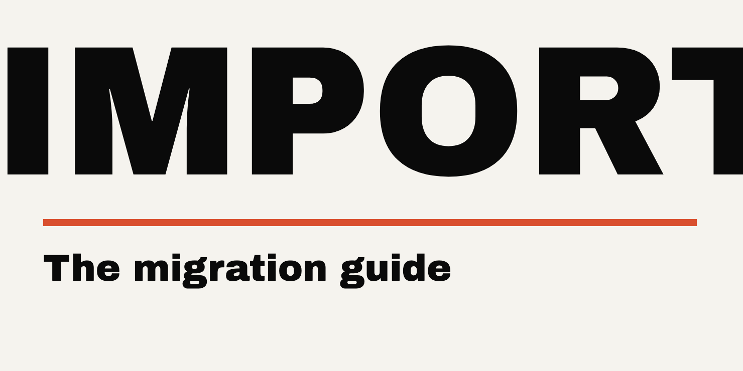 Editorial cover contrasts the oversized word import with the wider planning work in a SaaS migration guide.